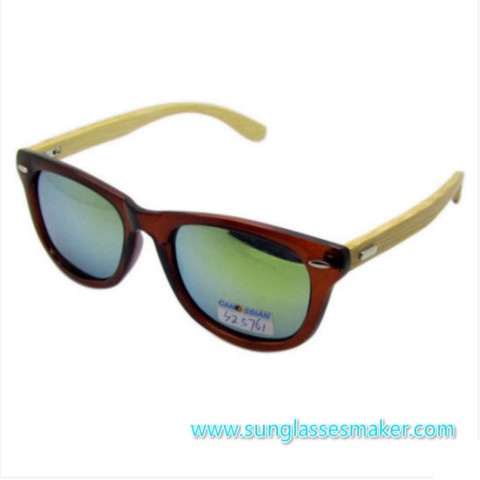 Attractive Design Bamboo Sunglasses (SZ5761-1)